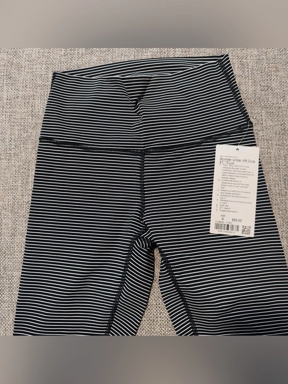 NWT Lululemon Wunder Under HR Crop 21